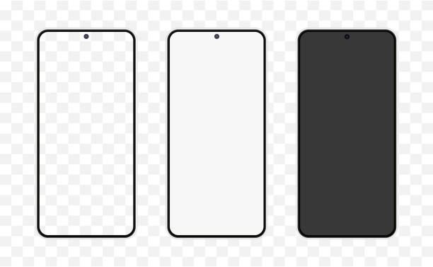 ilustraciones, imágenes clip art, dibujos animados e iconos de stock de plantilla de teléfono similar a la maqueta de android - bionic