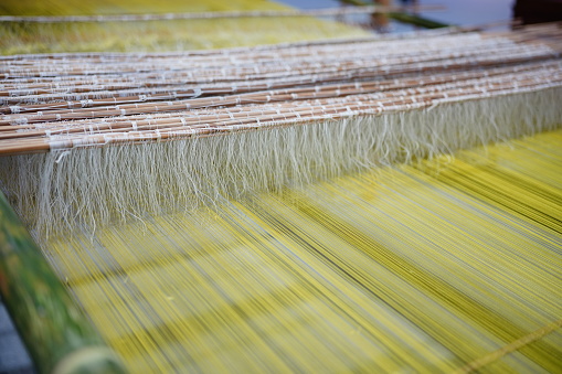 Weaving machine, Use for weaving traditional Thai silk