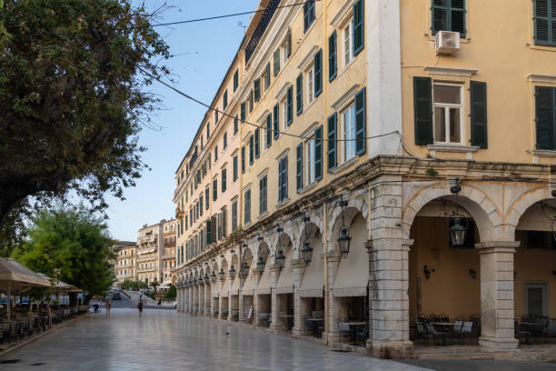 istock Street architecture in Corfu, Greece 1433396923
