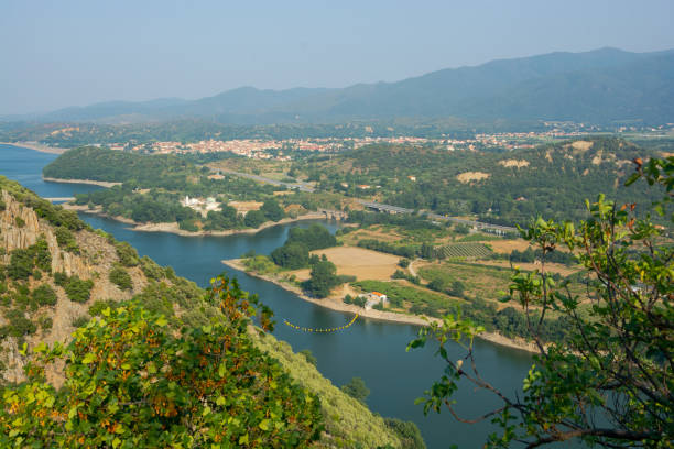 istock View of a beautiful mountain landscape, fields and a river in the Pyrenees 1433399502