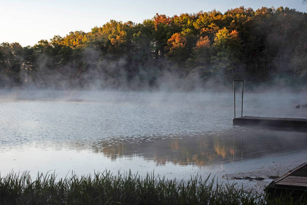 istock Fall color refects in the water. 1433401398