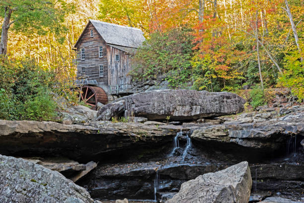 istock Fall color refects in the water. 1433402556