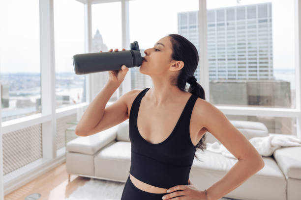 istock Woman relax after workout 1433403040