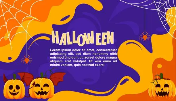 Vector illustration of Halloween theme background