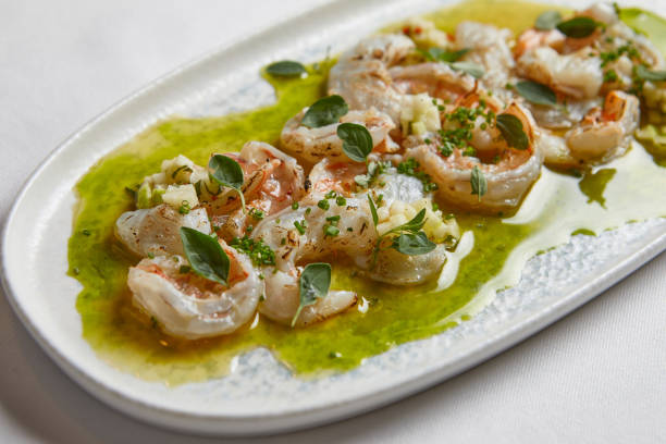 istock shrimps with sauce on a plate close-up 1433416377