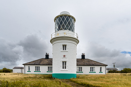 view of the St Bees Ligthouse in northern England