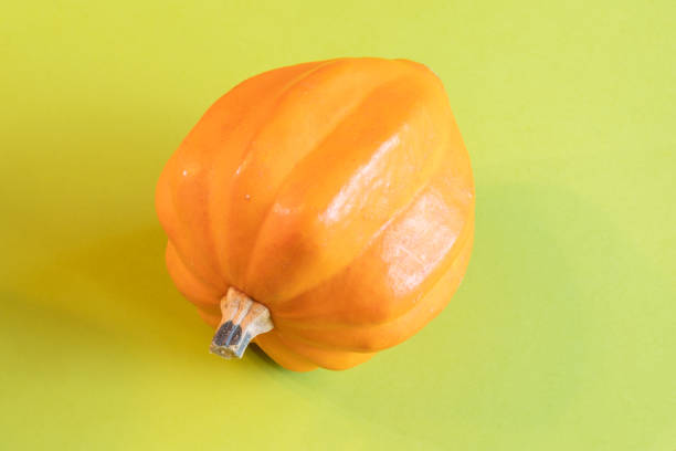 Orange pumpkin on white background
