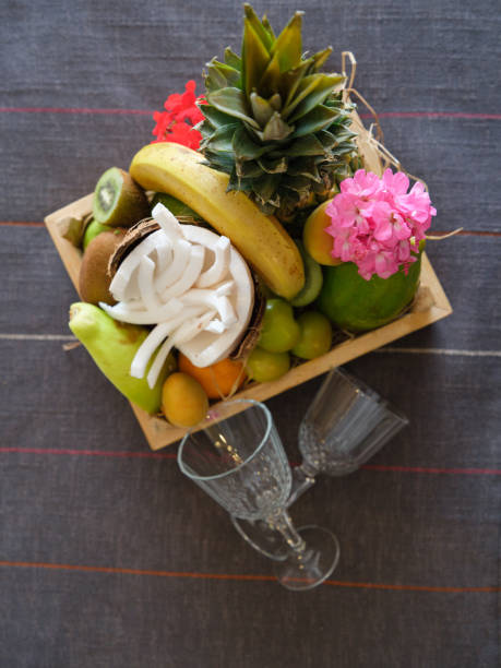 istock tropical fruits on table in hotel room 1433446089