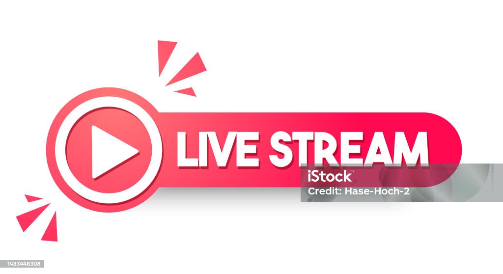 Streaming Now Label Round Label With Text Live Stream Stock Illustration - Download Image ...