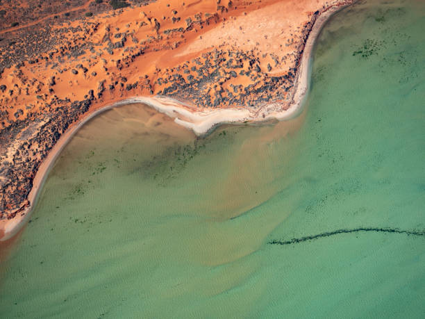 istock Aerial view of tidal dunes and water 1433452865