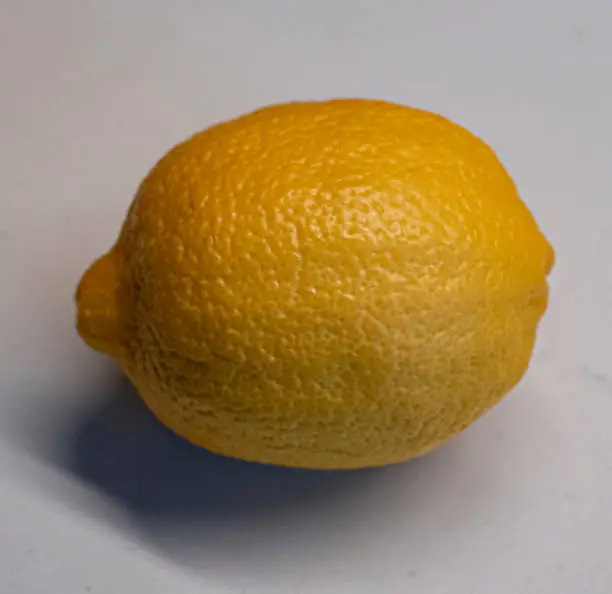 Lemon against a white background