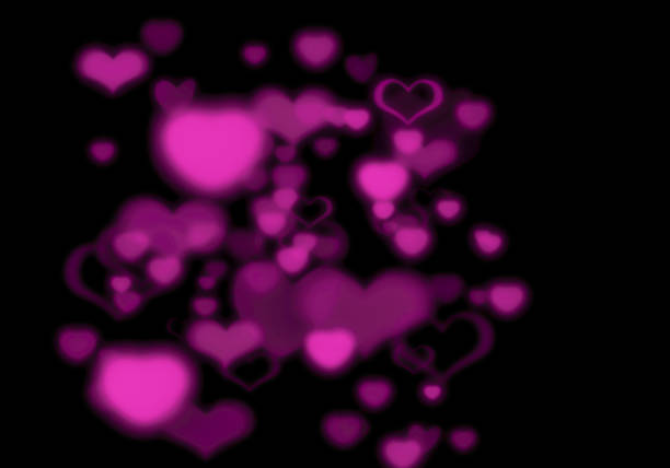 Abstract background with heat shape bokeh