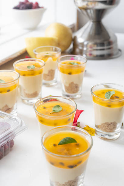 istock passion fruit cheesecake, delicious desserts in the studio 1433463166