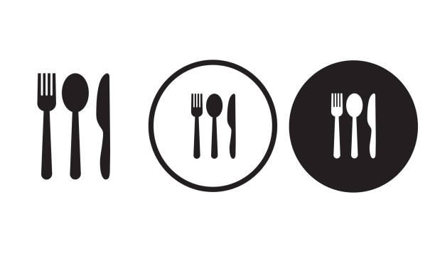 illustrations, cliparts, dessins animés et icônes de icône de restaurant - interface icons flash