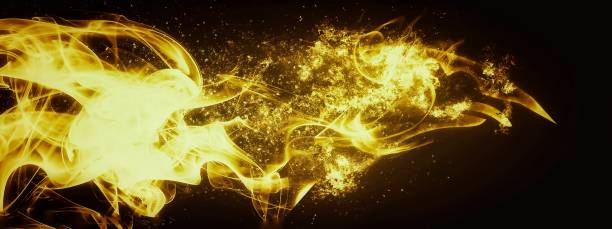 istock 3d illustration of fire arrow 1433468747