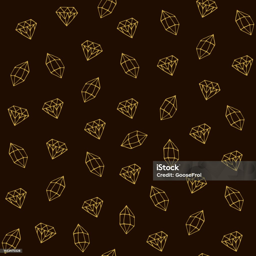 Abstrack Pattern Diamond Diamonds Doodle Vector Seamless Pattern Stock Illustration - Download ...