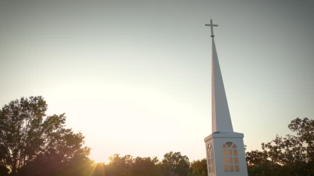 Church Steeple at Sunrise