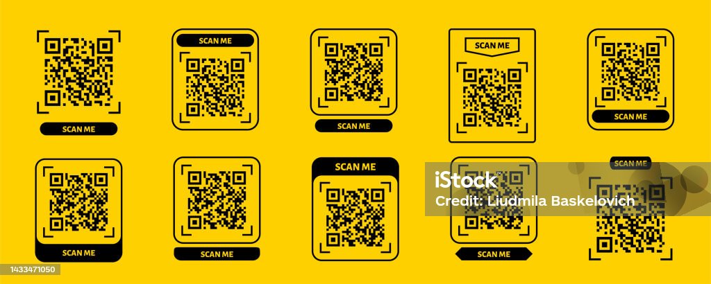 Scan Me Script For Qr Code Scan Me Qr Code Design Qr Code For Payment Text Transfer With Scan Me ...