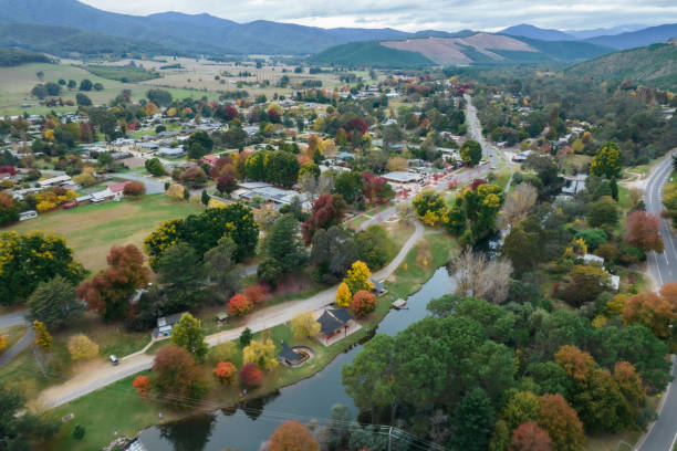 istock Country town in autumn 1433497826