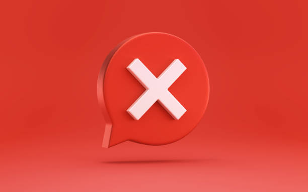 istock Speech bubble with cross check mark icon stock photo 1433500649