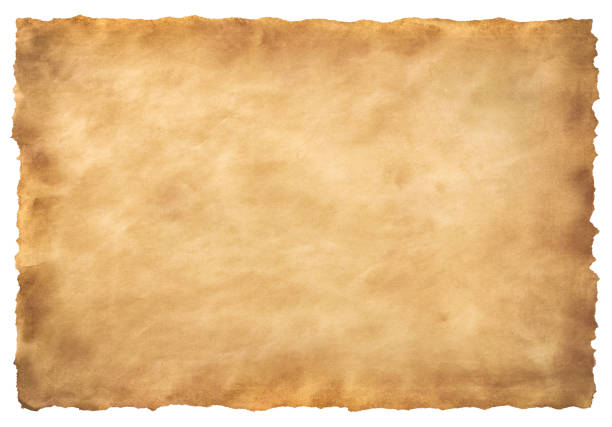 istock old parchment paper sheet vintage aged or texture isolated on white background 1433503047