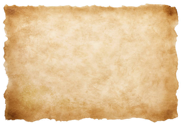 istock old parchment paper sheet vintage aged or texture isolated on white background 1433504190