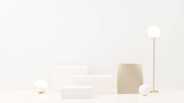 istock 3d render abstract display podium platform for  product presentation and advertising. Minimal scene backdrop with clean design. Vacant pedestal for mock up. Empty stage with pastel color for cosmetic. 1433505243