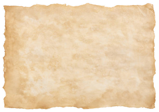 istock old parchment paper sheet vintage aged or texture isolated on white background 1433508571