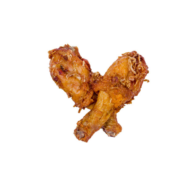 istock Fried Chicken Drumstick isolated on white background 1433519338