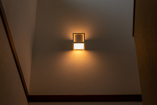 Small light on the wall