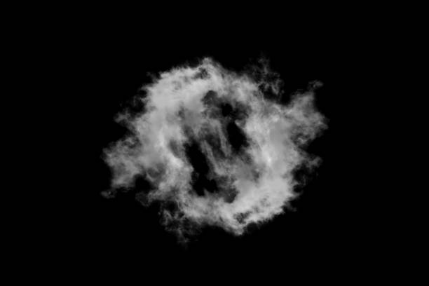 istock Textured cloud,Abstract black,isolated on black background 1433520371