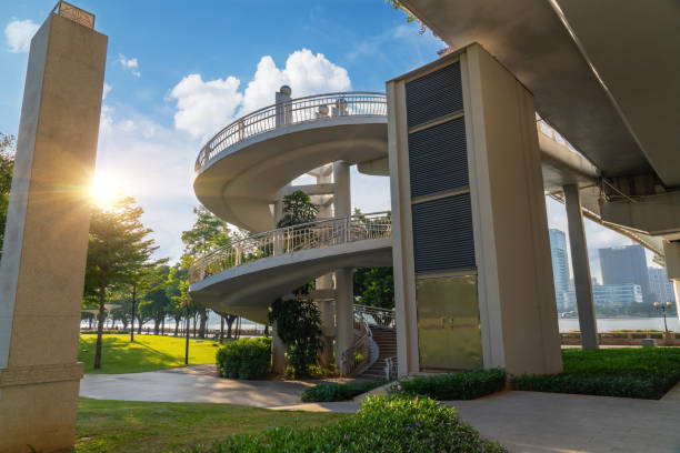 istock Modern Urban Interchanges and Beautiful Citizen Parks in Guangzhou, China 1433526207