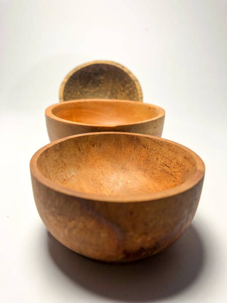 istock Row of wooden bowls 1433531246
