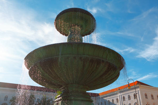 istock Birdbath Fountain with water cascade 1433534491