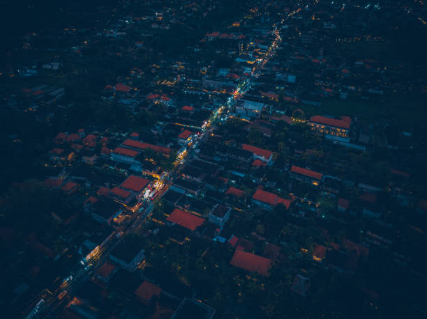 istock Ubud town in Bali at sunset from above 1433534671