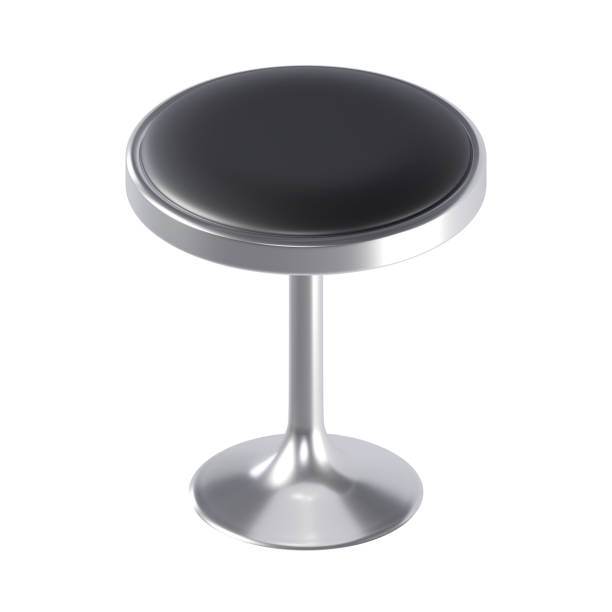 istock A metal chair with a black seat. 3d render. 1433534761