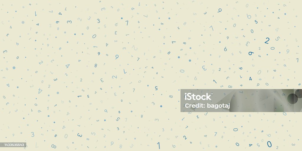 Numbers Parttern Background Numbers Pattern Background Stock Illustration - Download Image Now ...