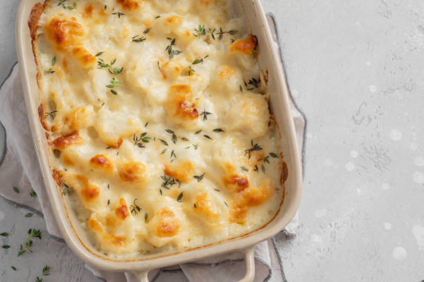 istock Cauliflower gratin with bechamel sauce 1433541269