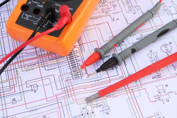 istock a measuring device with a circuit diagram 1433542741