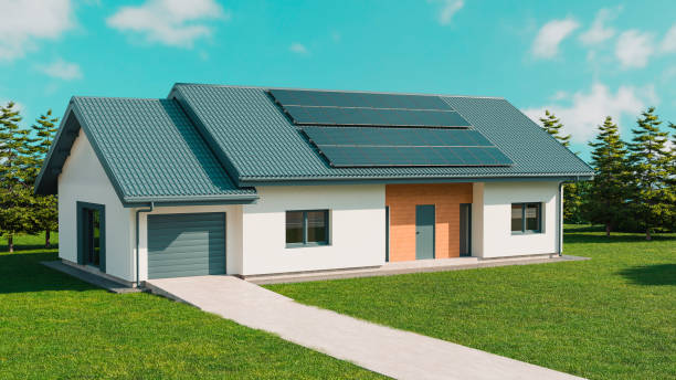 istock House getting energy from solar power roof 1433548050