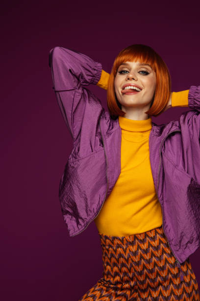 istock Beautiful emotional woman with bright make-up 1433555374