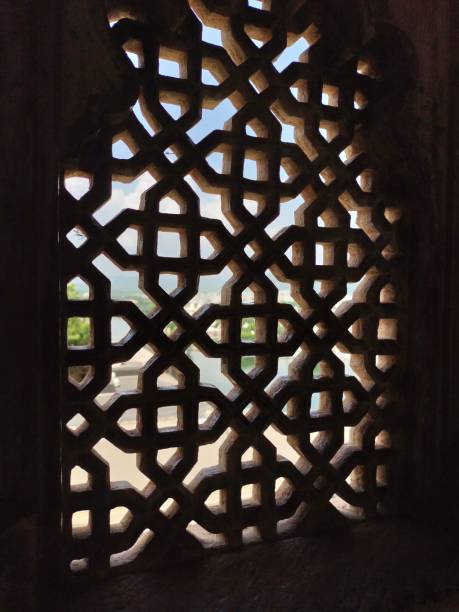 istock Vertical shot of the Moroccan grid 1433556348