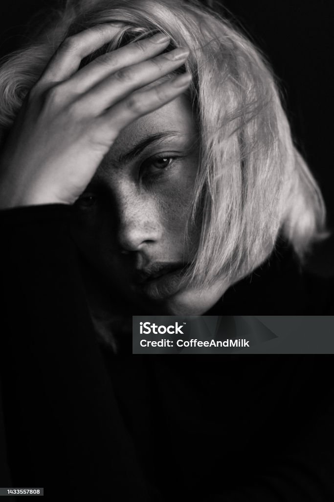 Beautiful emotional woman Beauty Stock Photo