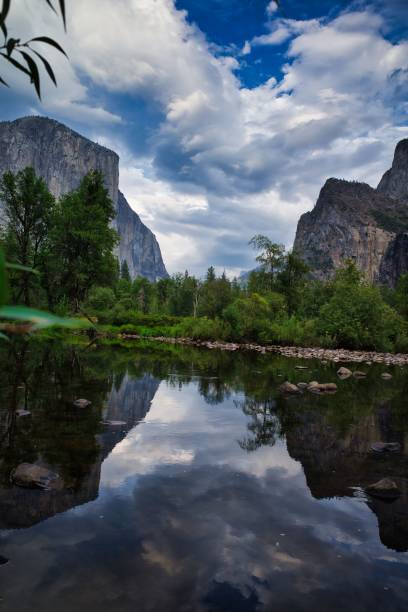 istock Vertical shot of rough mountains reflecting in the water 1433558868