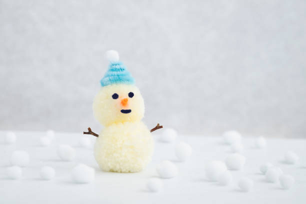 istock Snowmen and white landscape, Winter Season 1433559442