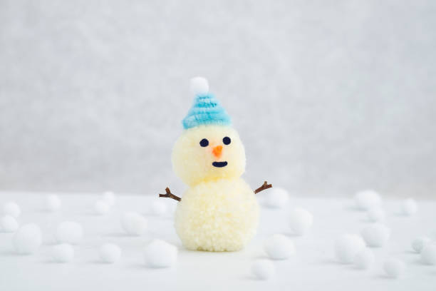 istock Snowmen and white landscape, Winter Season 1433559482