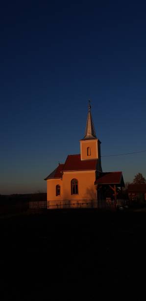 istock Church building facade in evening 1433565618