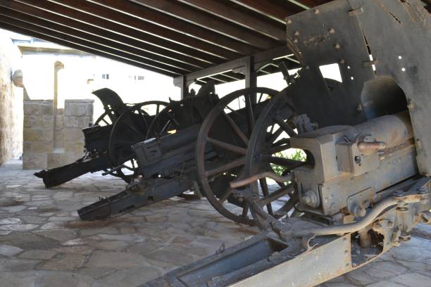 istock Old german artillery guns in Larnaca castle. 1433566322