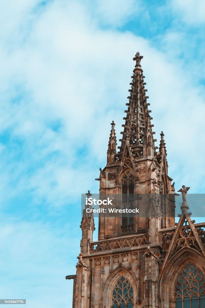 Vertical of the top of the Strasbourg Cathedral in Strasbourg, France A vertical of the top of the Strasbourg Cathedral in Strasbourg, France Strasbourg Stock Photo