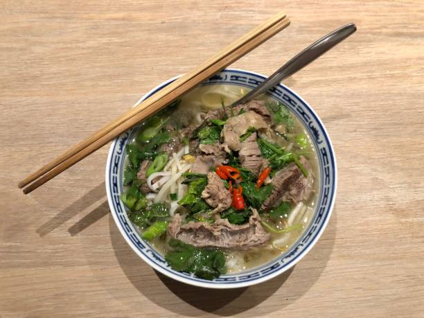 istock High angle shot a meat soup on a bowl with chopstick 1433568652